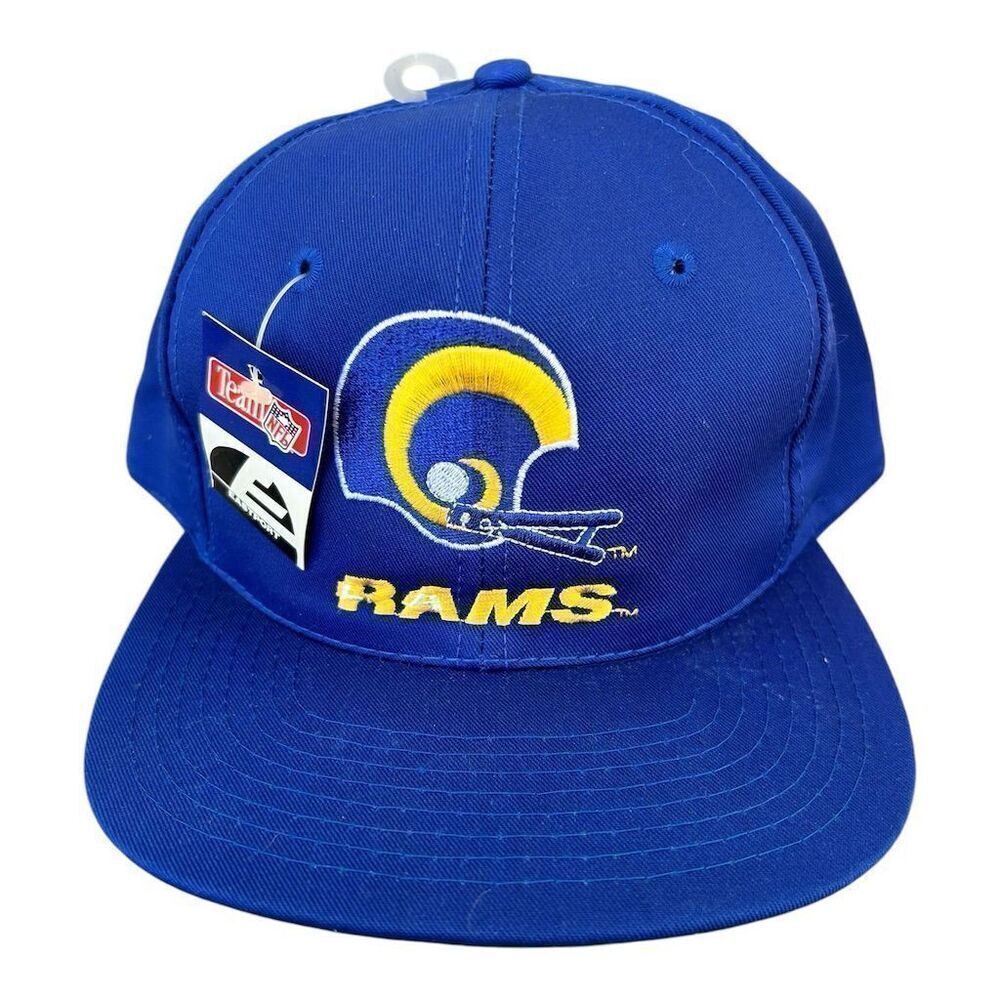 Vintage 1990s LA Rams Snapback Hat‎ Blue Eastport NFL Unisex Adult